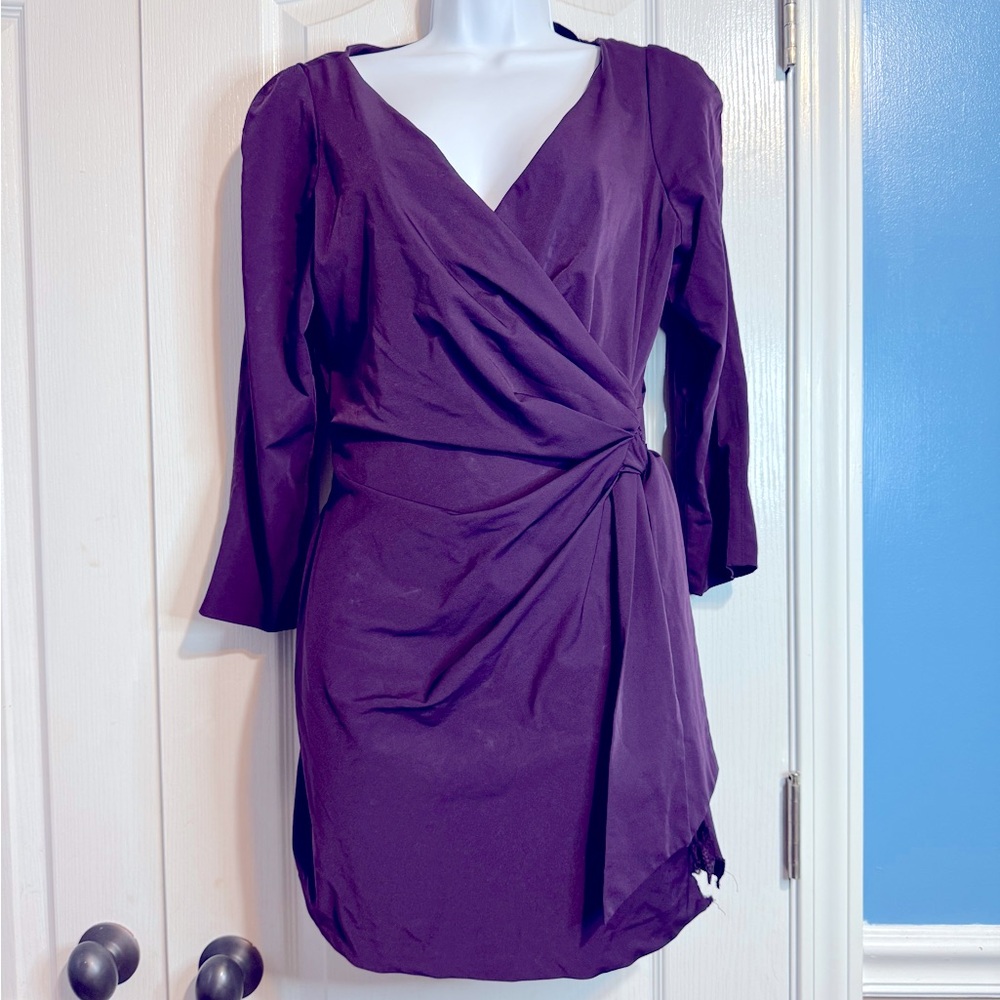 Diane Von Furstenberg "Oletta" Faux Wrap Dress
Size 14 | Purple